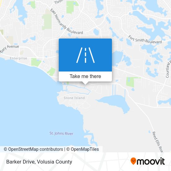 Mapa de Barker Drive