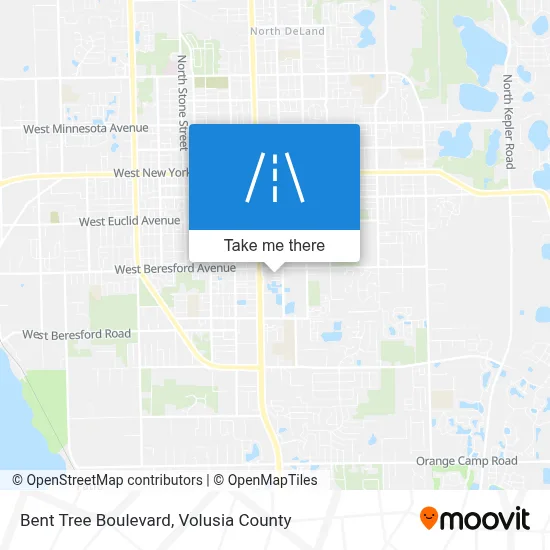 Bent Tree Boulevard map