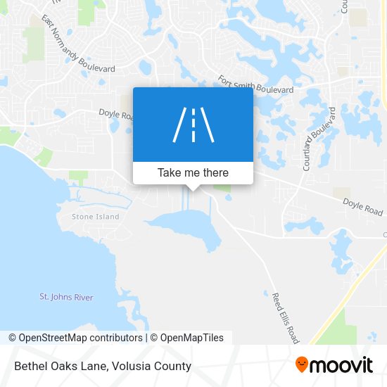 Bethel Oaks Lane map