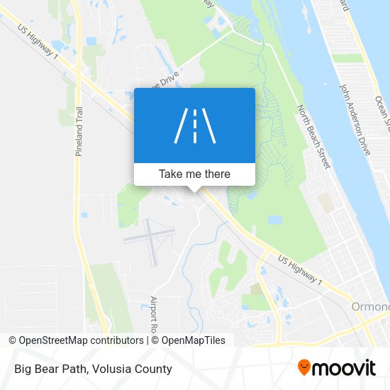 Big Bear Path map