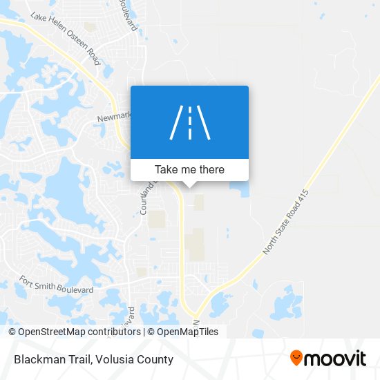 Blackman Trail map