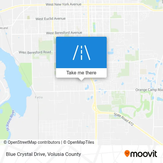Blue Crystal Drive map