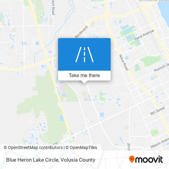 Mapa de Blue Heron Lake Circle