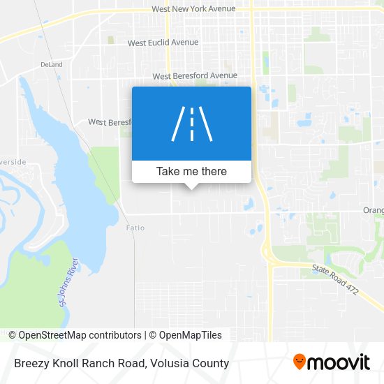 Mapa de Breezy Knoll Ranch Road
