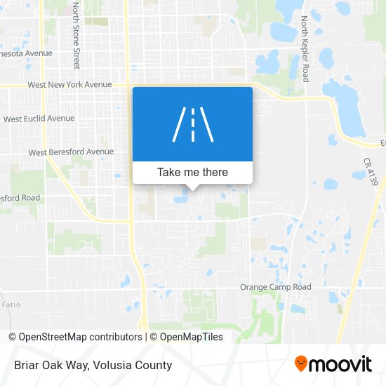 Briar Oak Way map