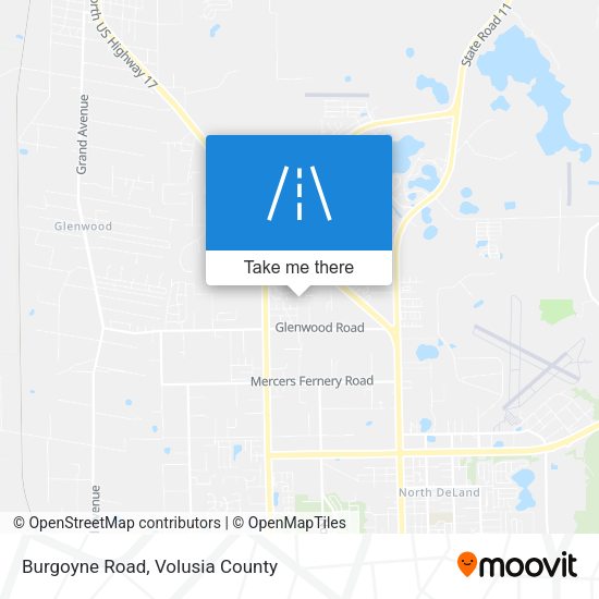 Burgoyne Road map