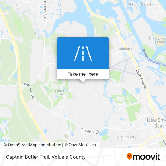 Captain Butler Trail map
