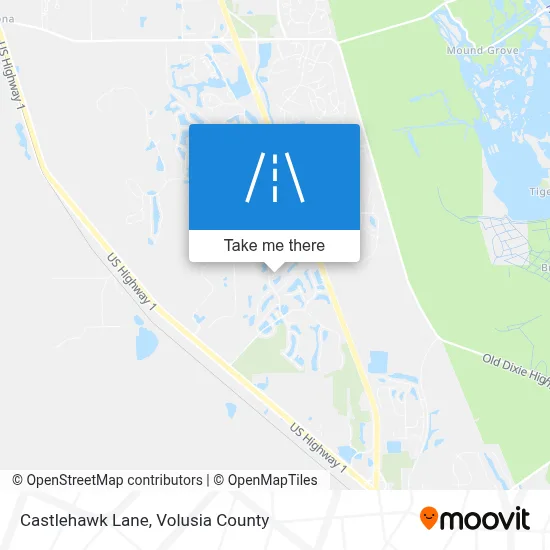 Castlehawk Lane map