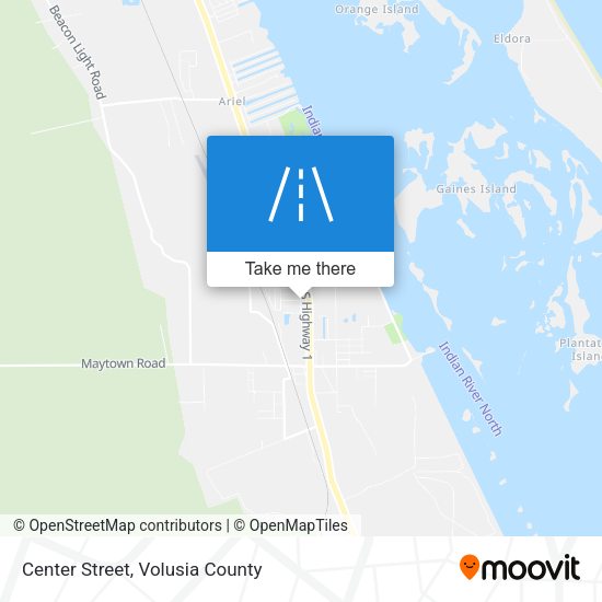 Mapa de Center Street