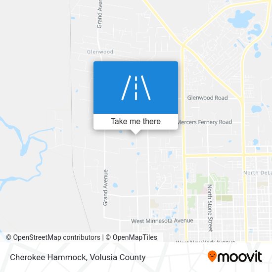 Mapa de Cherokee Hammock