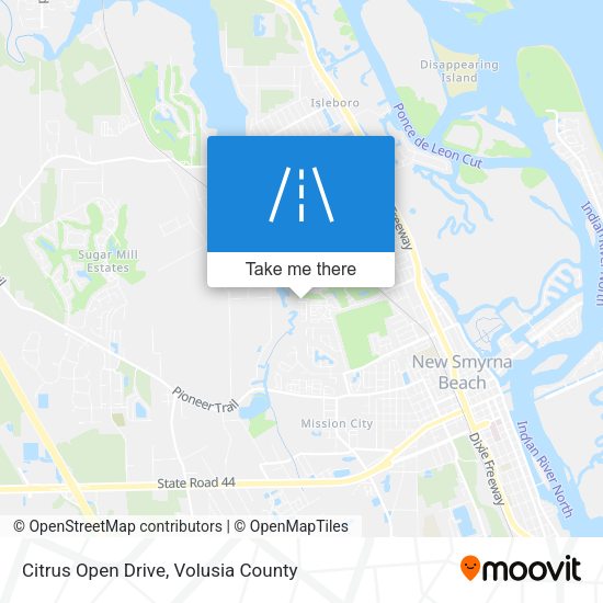 Mapa de Citrus Open Drive