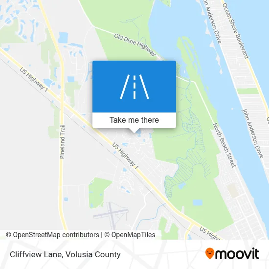 Cliffview Lane map