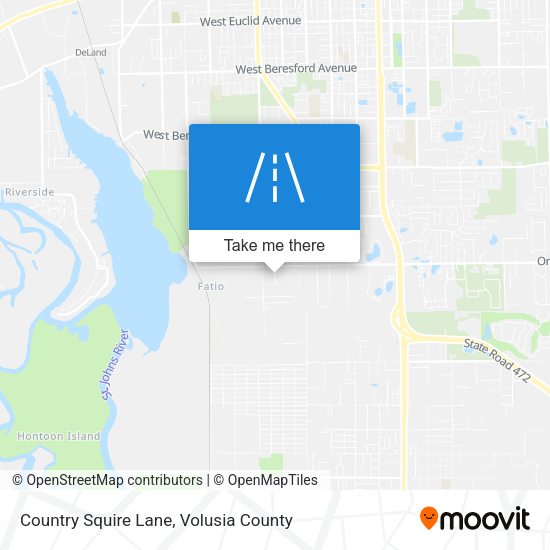Country Squire Lane map