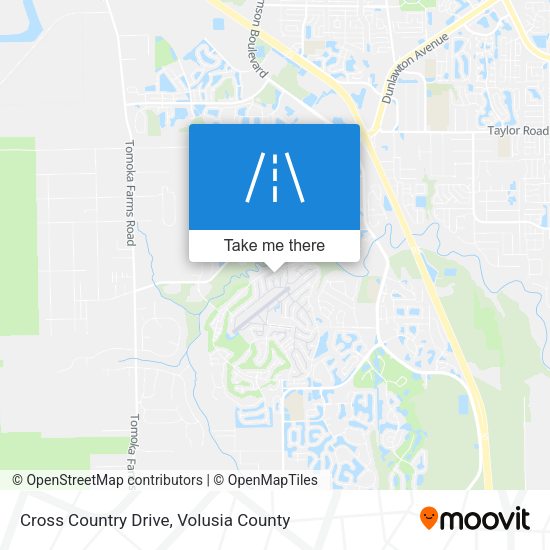 Mapa de Cross Country Drive