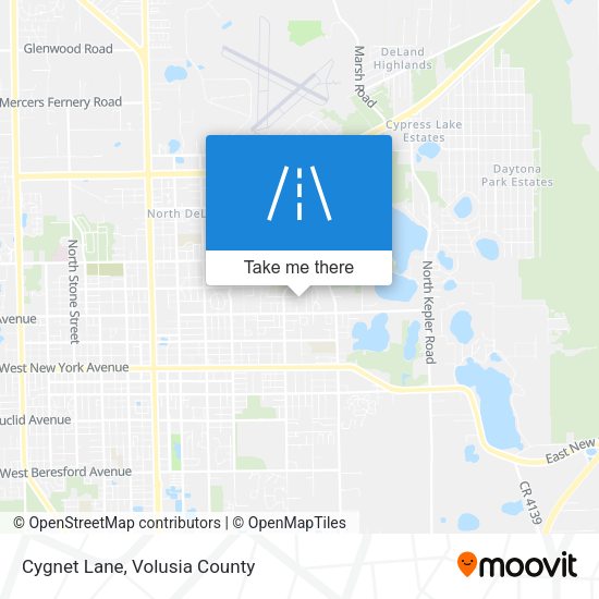 Mapa de Cygnet Lane