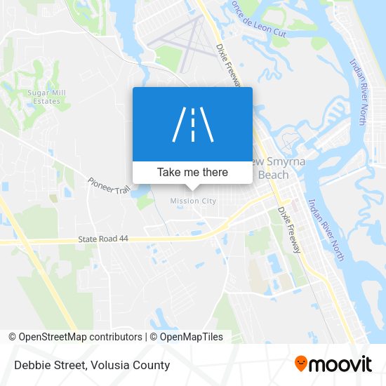 Debbie Street map