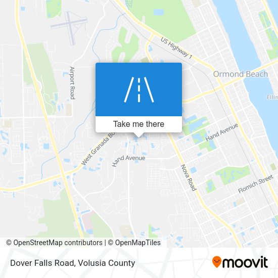 Dover Falls Road map