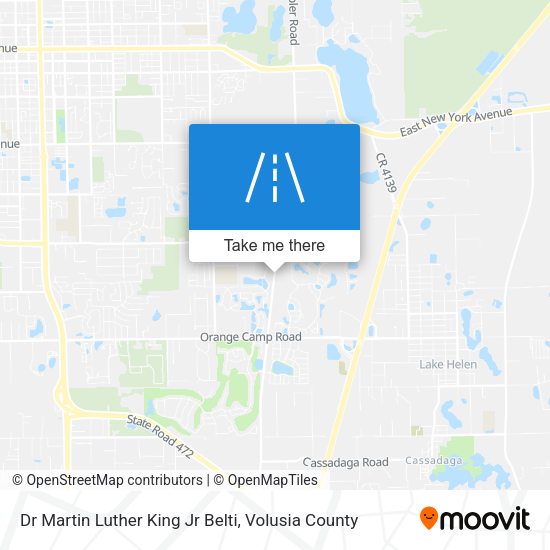 Dr Martin Luther King Jr Belti map