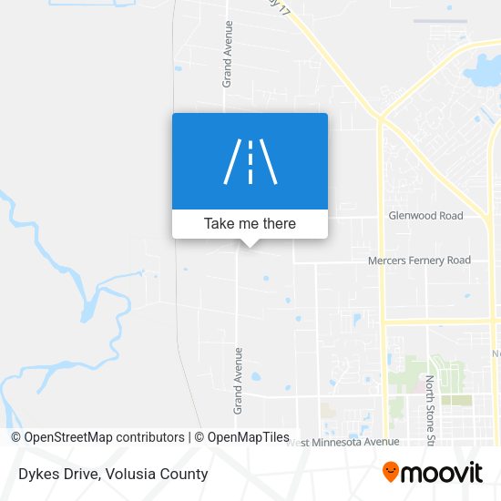 Dykes Drive map