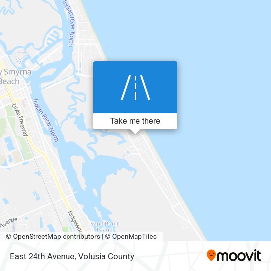 East 24th Avenue map