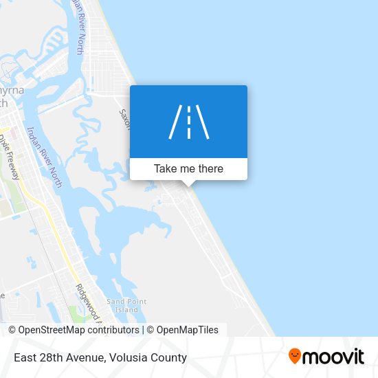 East 28th Avenue map