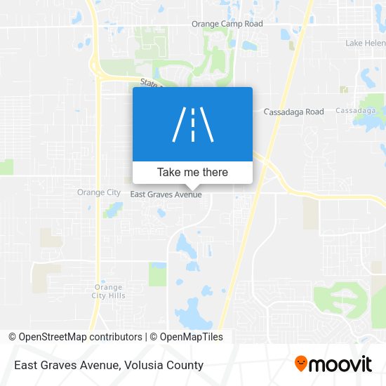 East Graves Avenue map