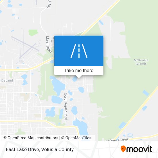 East Lake Drive map