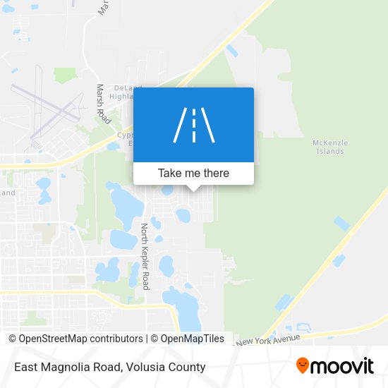 East Magnolia Road map