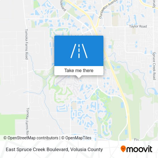 Mapa de East Spruce Creek Boulevard
