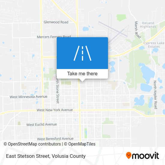 East Stetson Street map