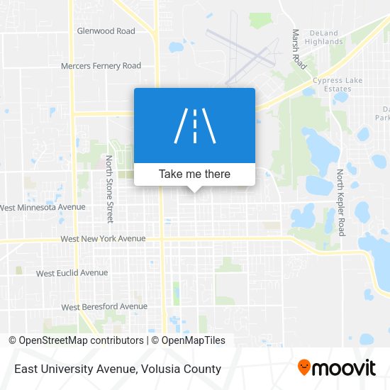 East University Avenue map