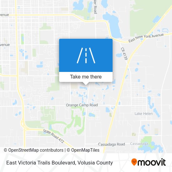 Mapa de East Victoria Trails Boulevard