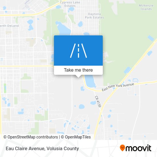 Eau Claire Avenue map