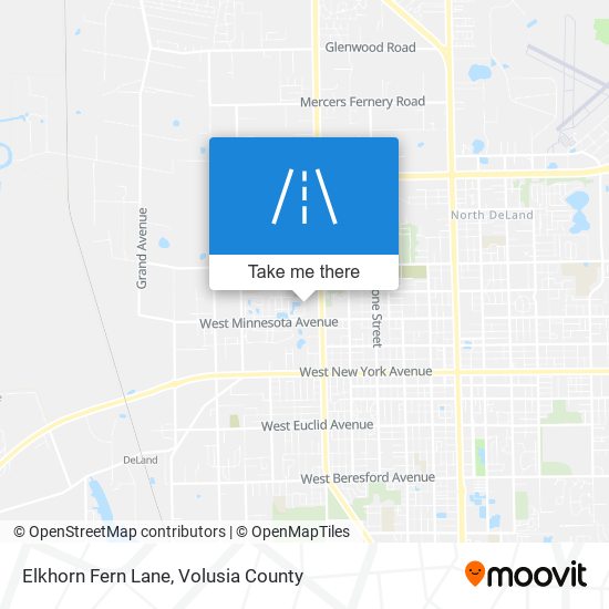 Elkhorn Fern Lane map