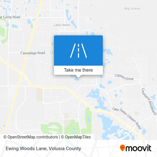 Ewing Woods Lane map