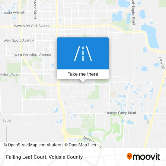 Falling Leaf Court map
