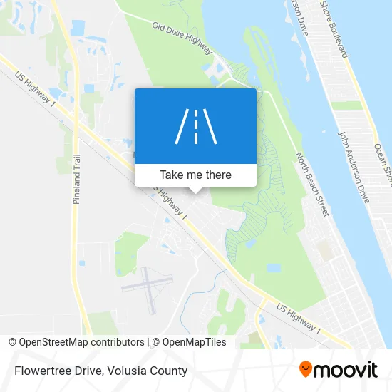Flowertree Drive map