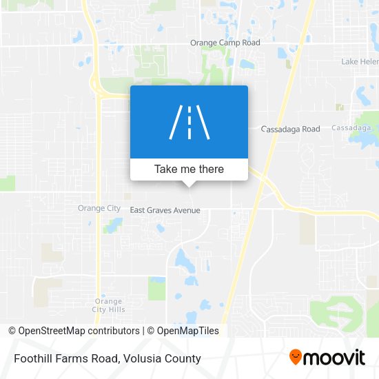 Foothill Farms Road map