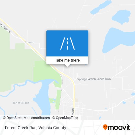 Forest Creek Run map