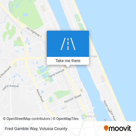 Fred Gamble Way map