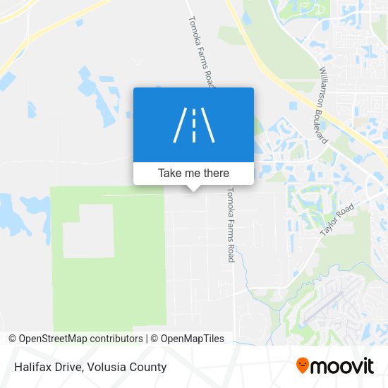 Mapa de Halifax Drive