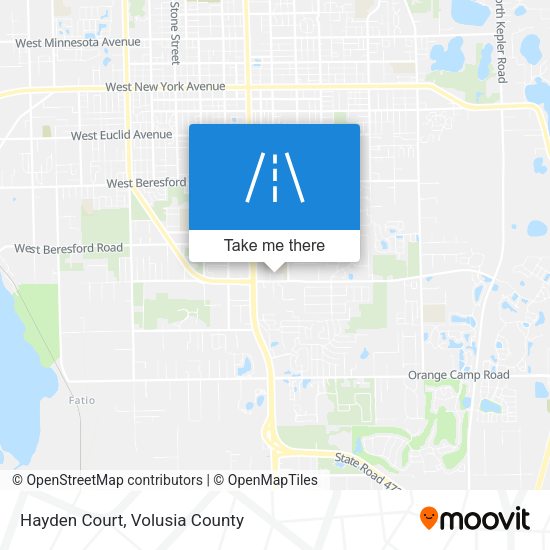 Mapa de Hayden Court