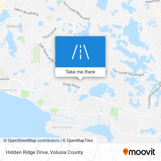 Hidden Ridge Drive map