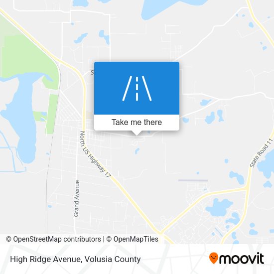 High Ridge Avenue map