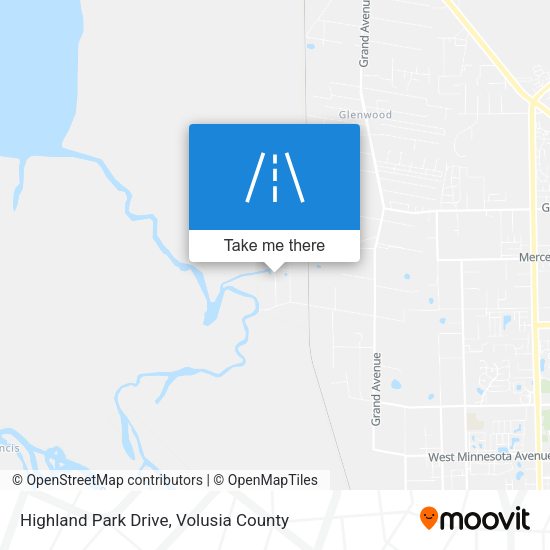 Highland Park Drive map