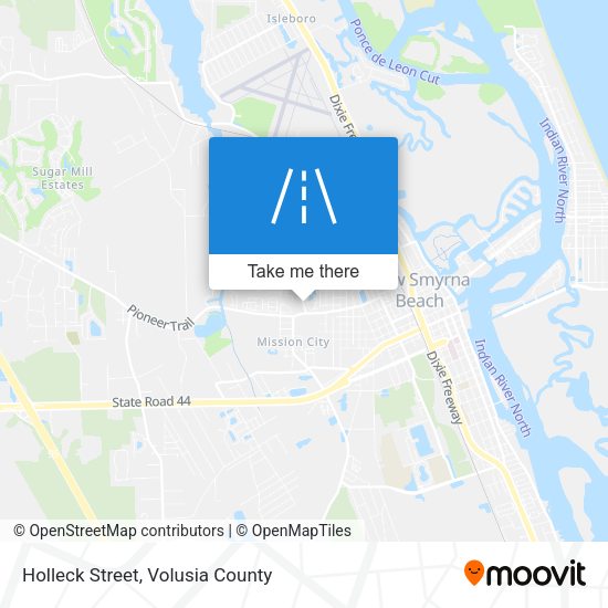 Holleck Street map