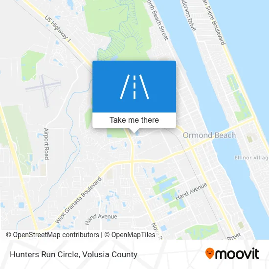 Hunters Run Circle map