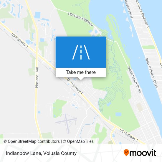 Indianbow Lane map