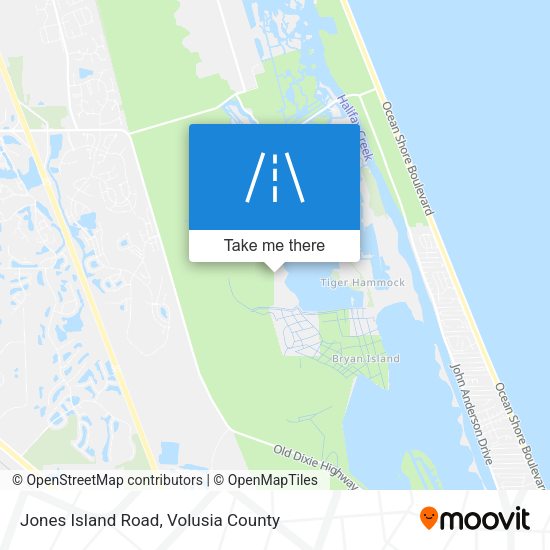 Jones Island Road map