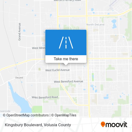 Kingsbury Boulevard map
